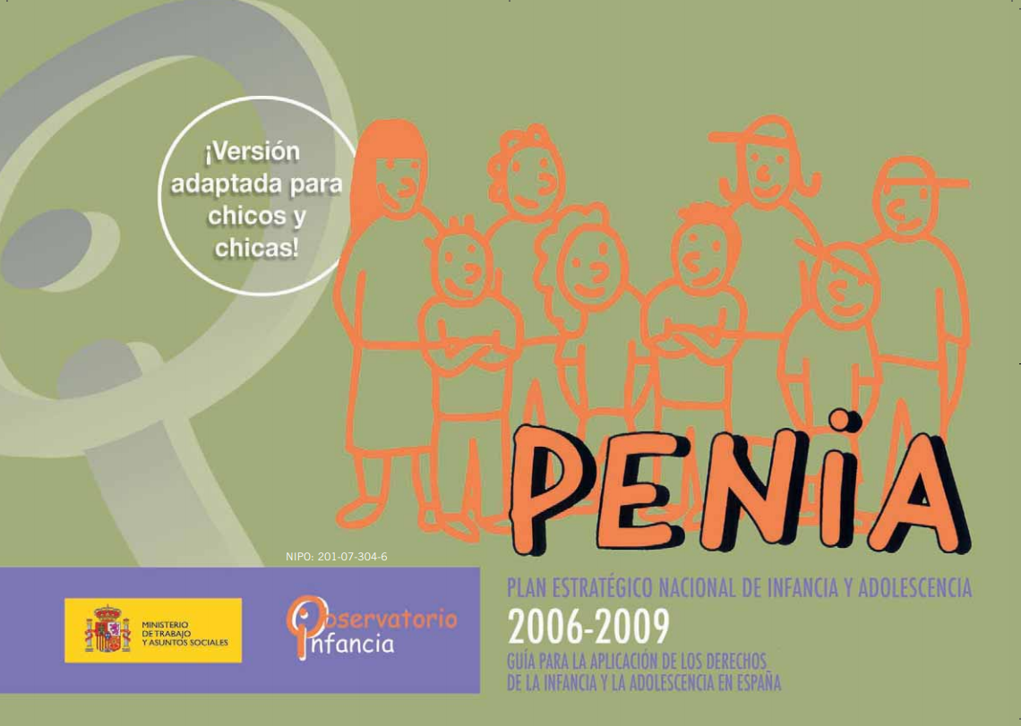 PENIA 2006-2009.- Versión adaptada para chicos y chicas (Plataforma de Infancia)